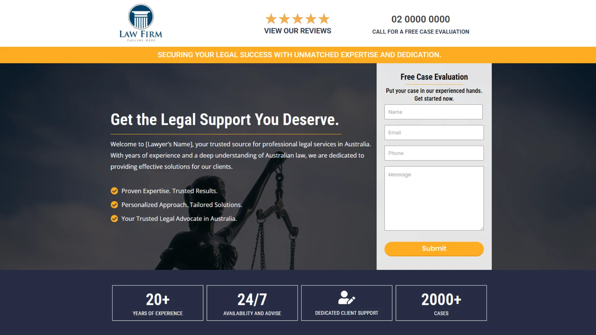 Landing Page Template 10 by DSIGNS Australia
